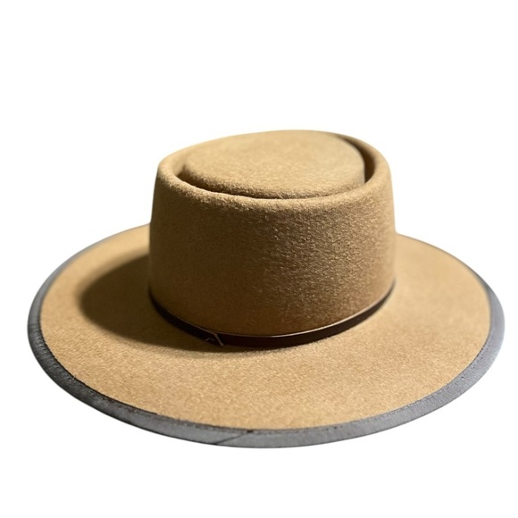 Yellow 108 John Fedora Camel Hat - Picture 7 of 7